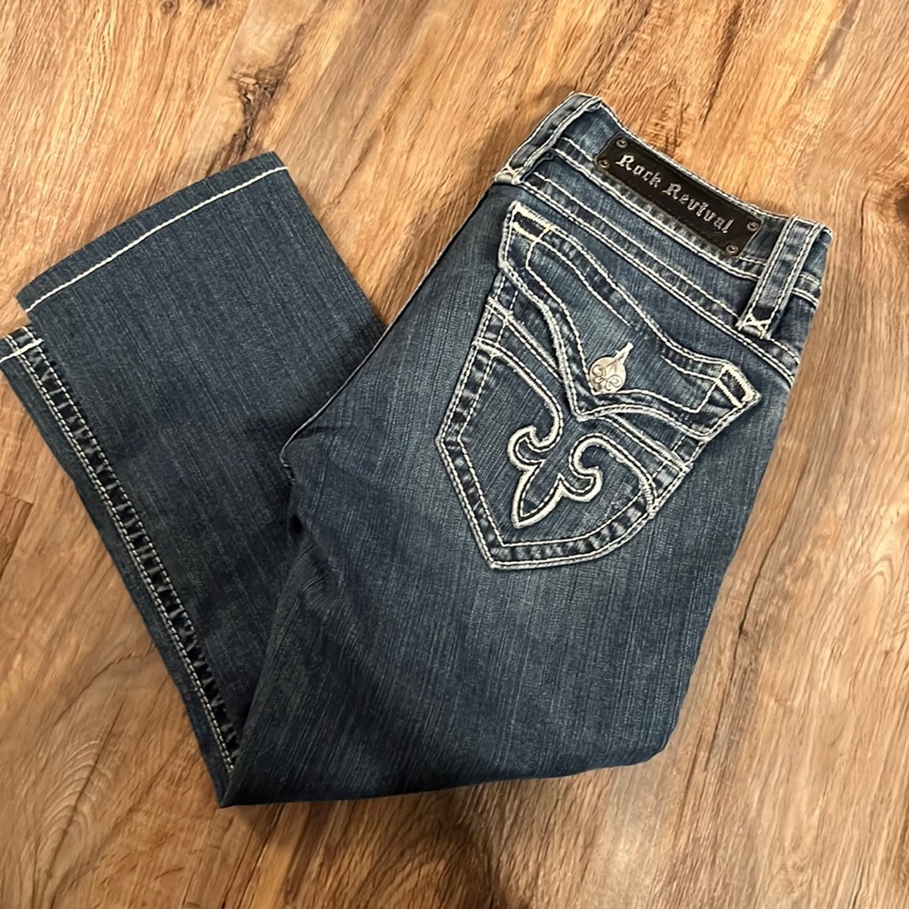 Womens Rock revival capri size 28
